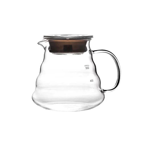 rop V60 Set 02 – glass dripper on server, pour-over brewing setup
