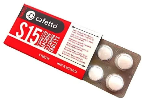 Cafetto For Breville S15 Espresso Cleaning Tablets 8 pack for espresso machine maintenance and cleaning