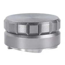 rop 58mm Espresso Distributor top view – even grounds distribution, gray finish