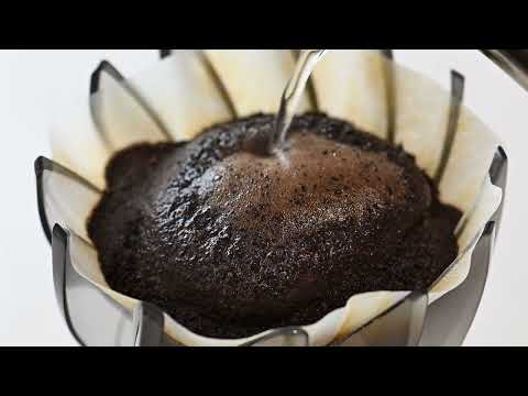 Hario V60 Suiren black polypropylene pour over coffee dripper, made in Japan