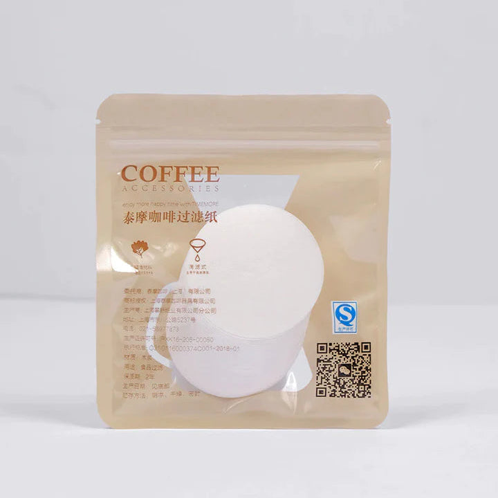 Timemore 55mm round paper filter for ice dripper and cold brewer 100 pieces pack
