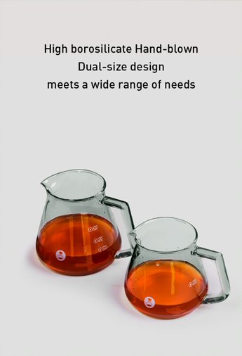 Timemore 360ml/ 600ml Coffee Server Transparent Black