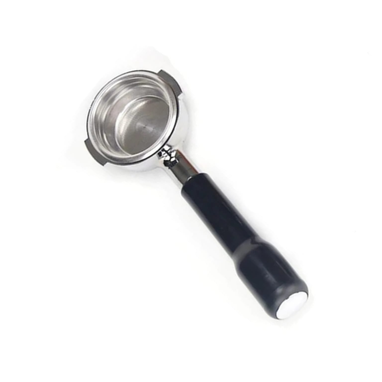 Crop 58mm Stainless Steel Bottomless Portafilter Black