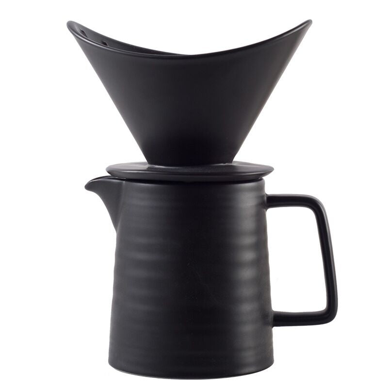 Crop 02 Ceramic V60 Coffee Set Black