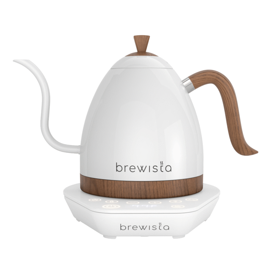 Brewista 600ml Artisan Gooseneck Kettle - Pearl White with White Base