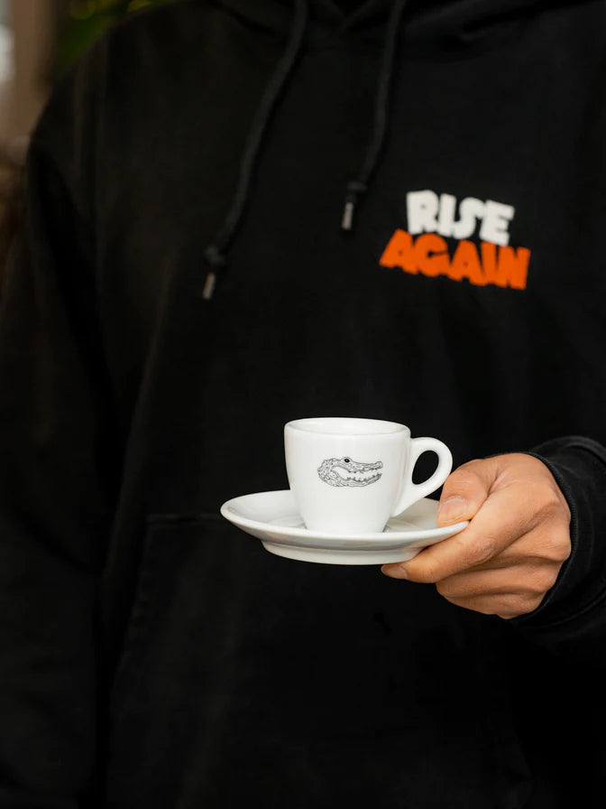 Man vs Machine 89ml Espresso Coffee Cup White