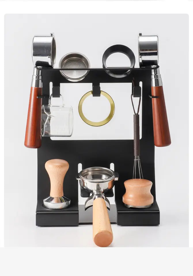 Crop Coffee Bar Tool Stand Rack