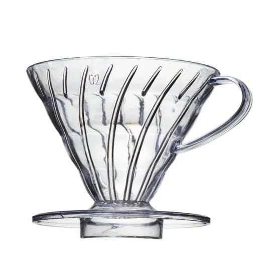 Crop 02 V60 Coffee Clear Plastic Dripper