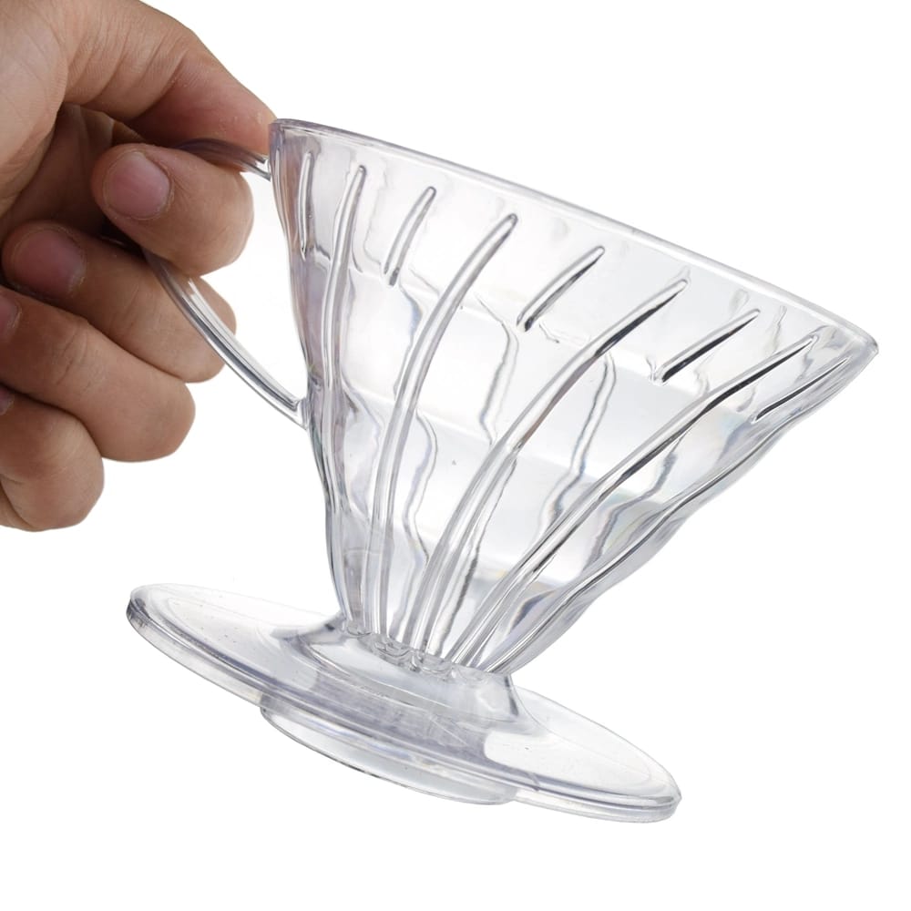 Crop 01 V60 Coffee Clear Plastic Dripper