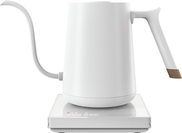 Timemore 600ml White Fish Smart Electric Pour Over Kettle With Thin Spout