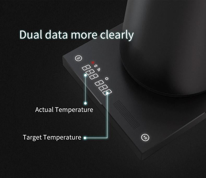 Timemore 600ml White Fish Smart Electric Pour Over Kettle With Thin Spout