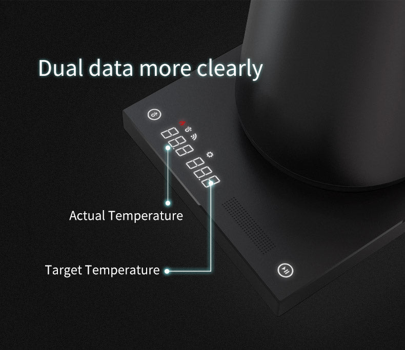 Timemore 800ml Black Fish Smart Electric Pour Over Kettle With Thin Spout