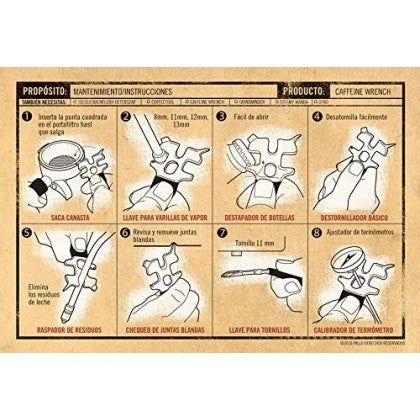 Pallo Caffeine Wrench-Multifunction Barista Tool