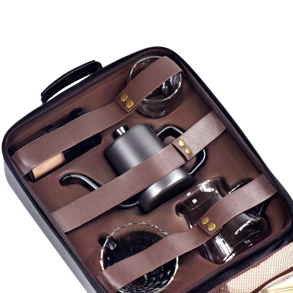 Crop V60 Coffee Travel Gift Bag 02 (Including High Quality Manual Coffee Grinder)