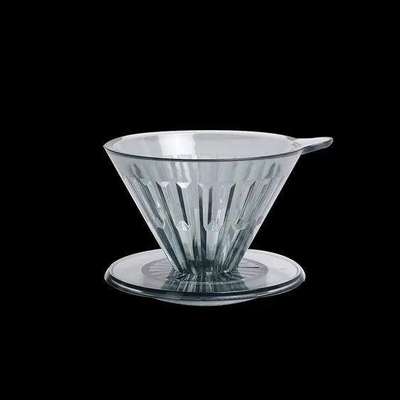 Timemore Crystal Eye Dripper Transparent Black PCTG stable base pour over 1 - 2 cup 2 - 4 cup