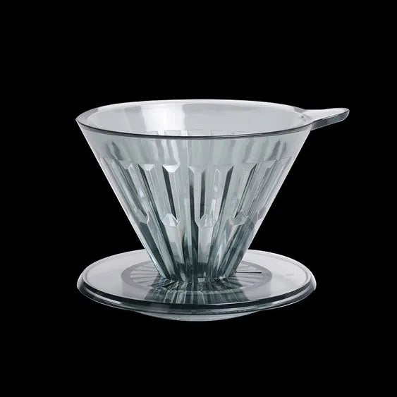 Timemore Crystal Eye Dripper Transparent Black PCTG stable base pour over 1 - 2 cup 2 - 4 cup