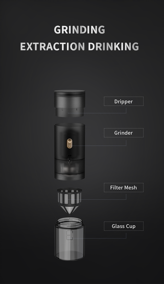 Timemore 60g  Advanced Grinder 123 Go Titanium Version+ Carry Bag