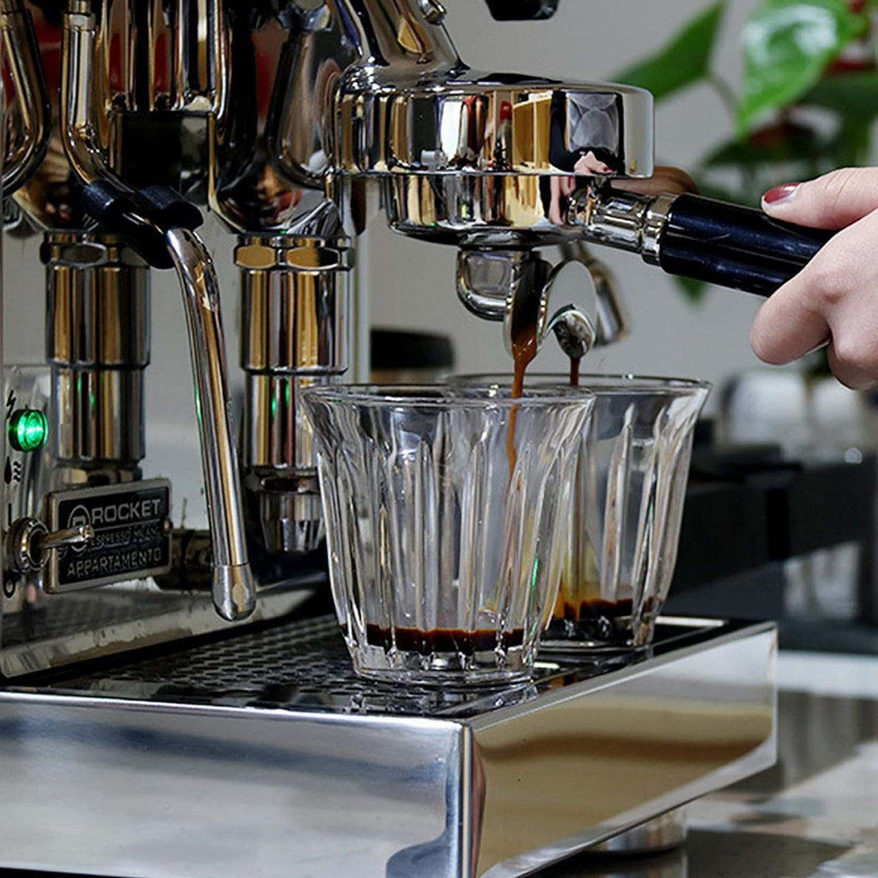 Crop 58mm Portafilter Double Spouts