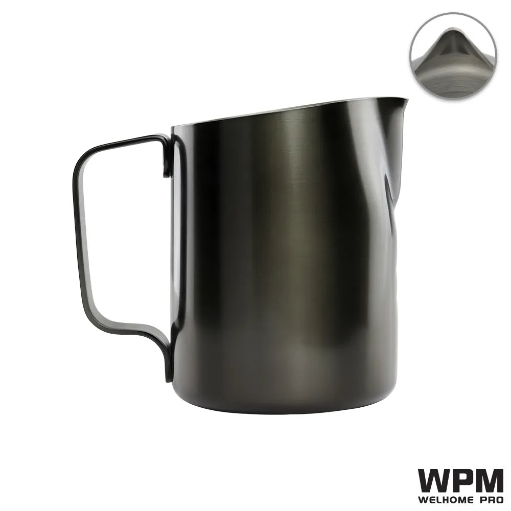 WPM 500ml Deep Grey Green milk pitcher sharp spout stainless steel latte art barista tool