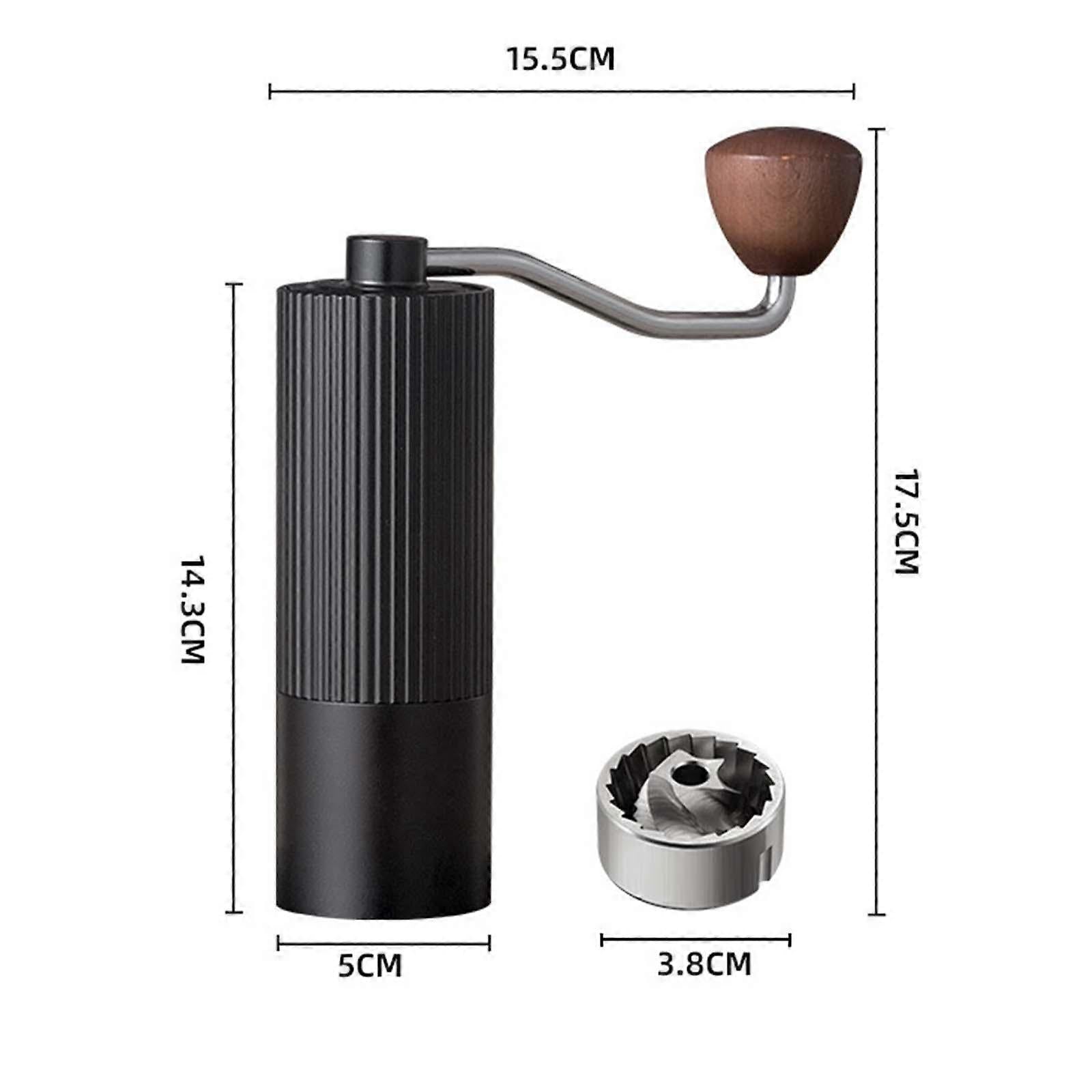 Crop High Quality stainless steel Manual Coffee Grinder (G1) - black