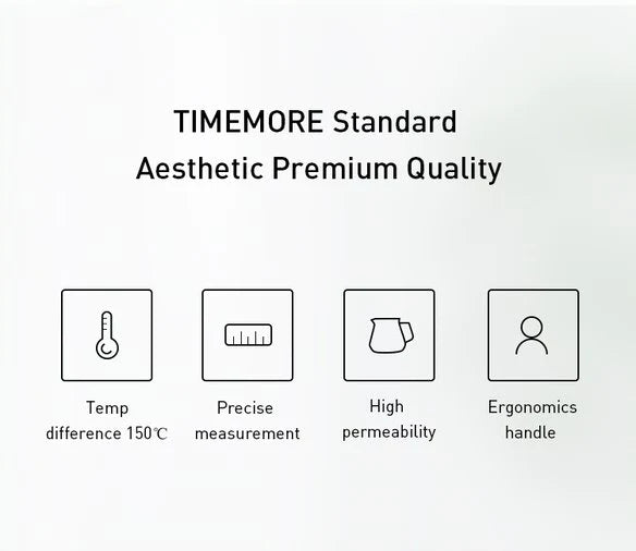 Timemore Coffee Server Transparent White 600ml