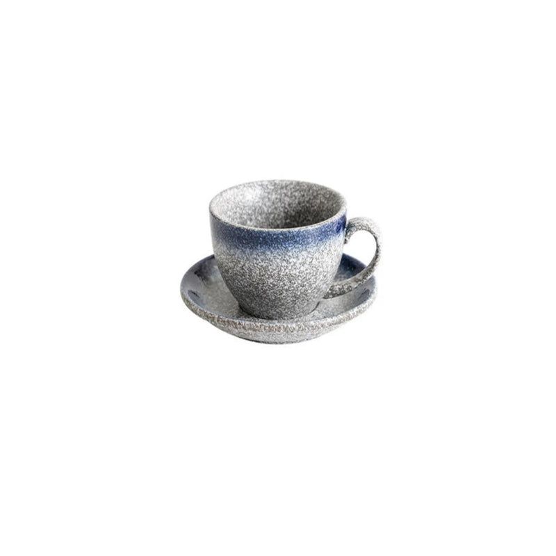 Crop 300-220-75ml- Different Size Ink White Color Ceramic Coffee Cup and Saucer