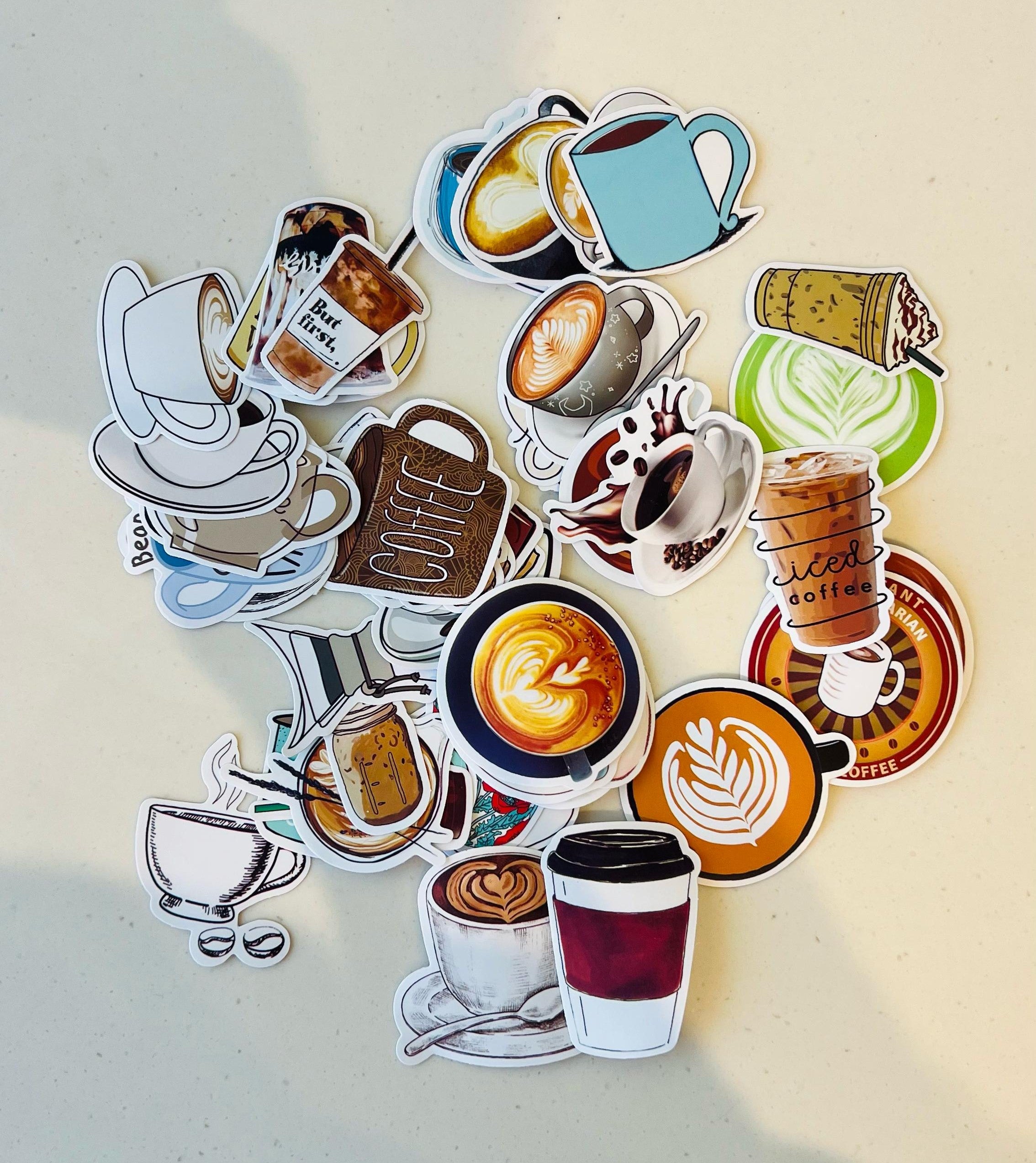 Crop Coffee Cool Stickers 50 pieces