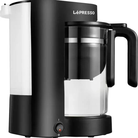 Lepresso Duo Brew black coffee and tea maker with permanent filter and heat resistant glass