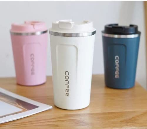 Crop 380ml Stainless Steel Coffee Mug  White