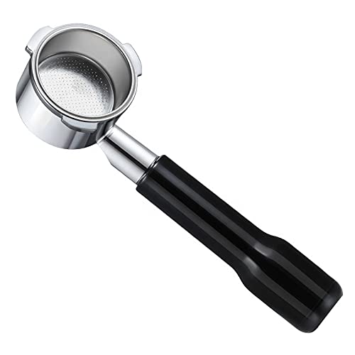 Crop 51mm Stainless Steel Bottomless Portafilter Black