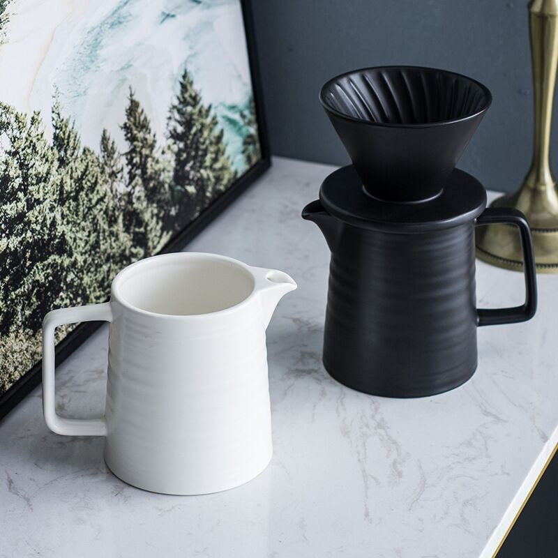 Crop 01 Ceramic V60 Coffee Set Black
