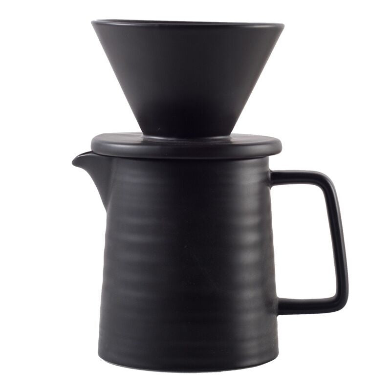 Crop 01 Ceramic V60 Coffee Set Black