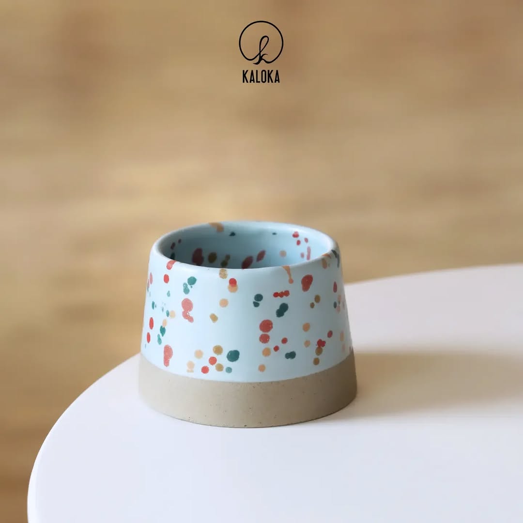 Kaloka C 113 Wave Multi Series 150ml Handmade Coffee Cup