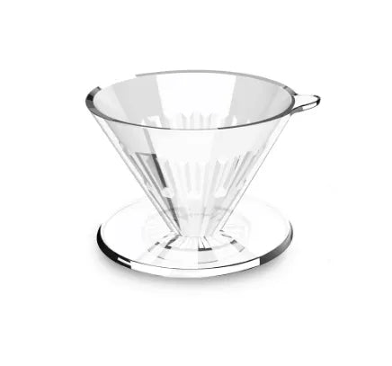 Timemore Crystal Eye 01 Dripper Transparent White PCTG 3 layer extraction 1 - 2 cup stable base