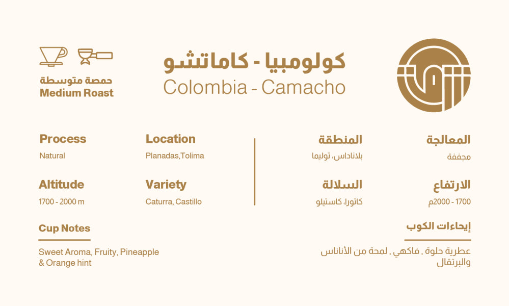 Colombia Camacho 250g (Espresso / Filter)