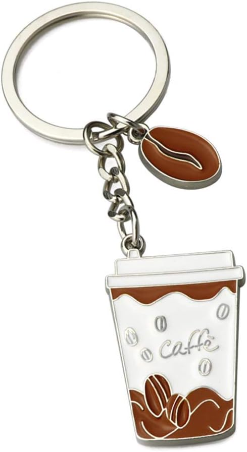 Crop Coffee Bean Cup Keychain