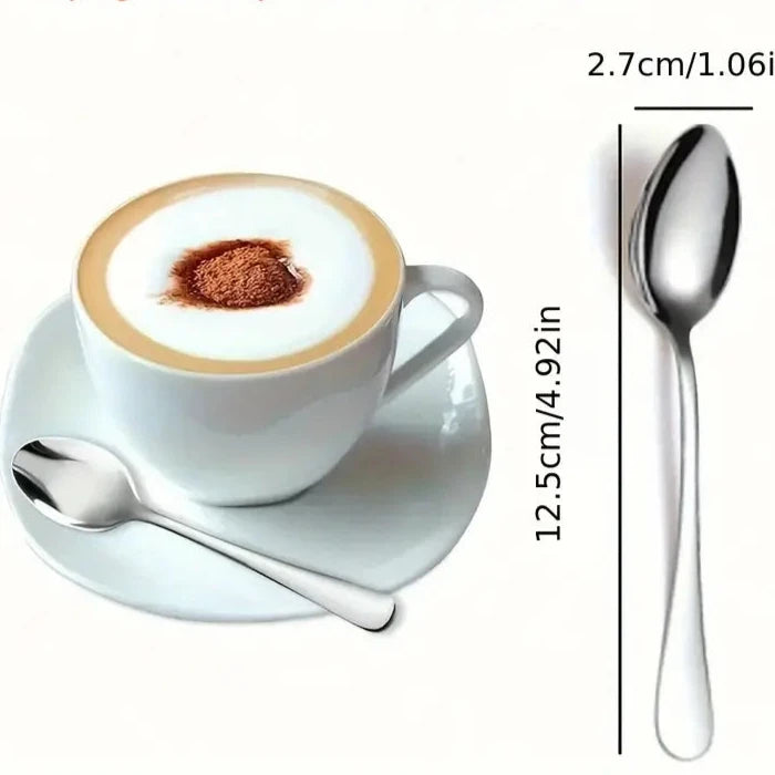 Crop Short Handle Stainless Steel Coffee Spoon