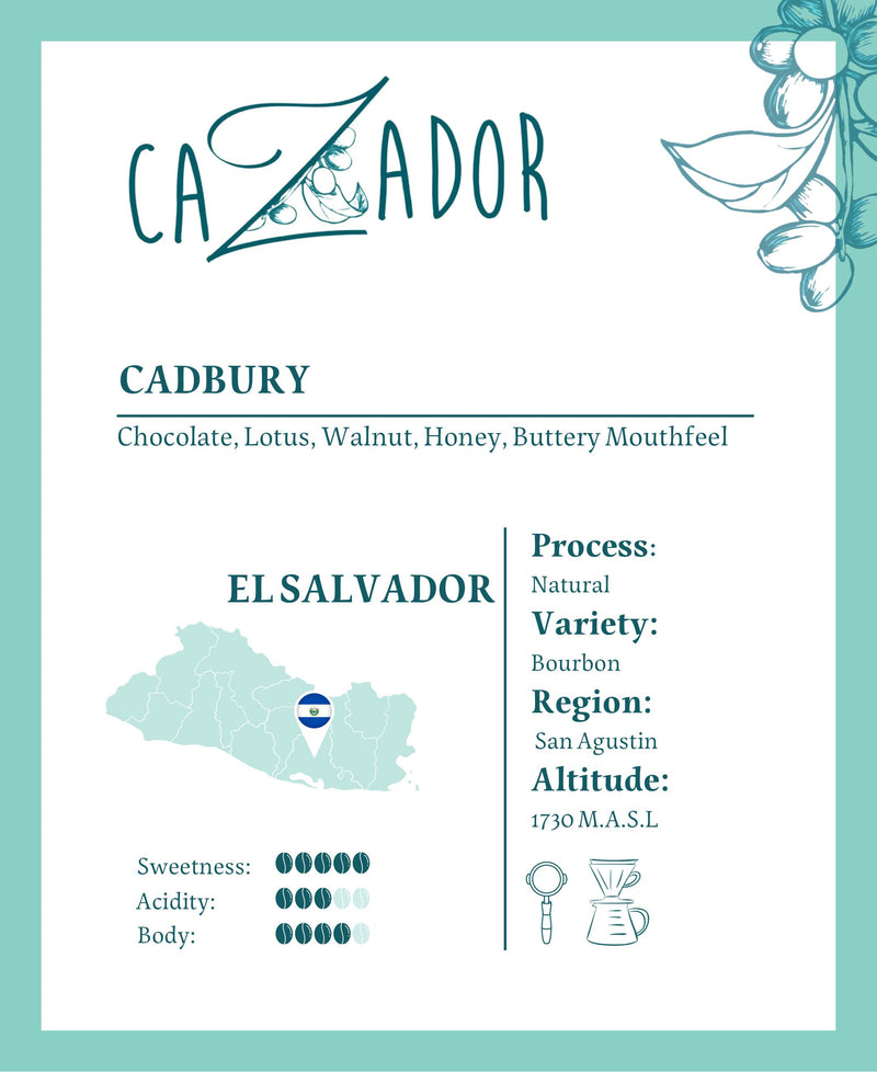 El Salvador Cadbury 250g (Espresso/Filter)