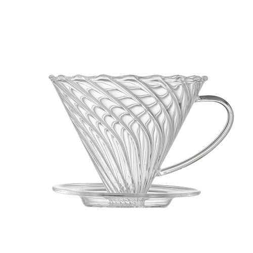 Crop Borosilicate Glass Coffee Dripper, Model: 01