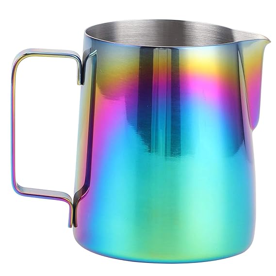 Crop Stainless Steel Coffee Milk Pitcher Multicolor 350 / 600ml