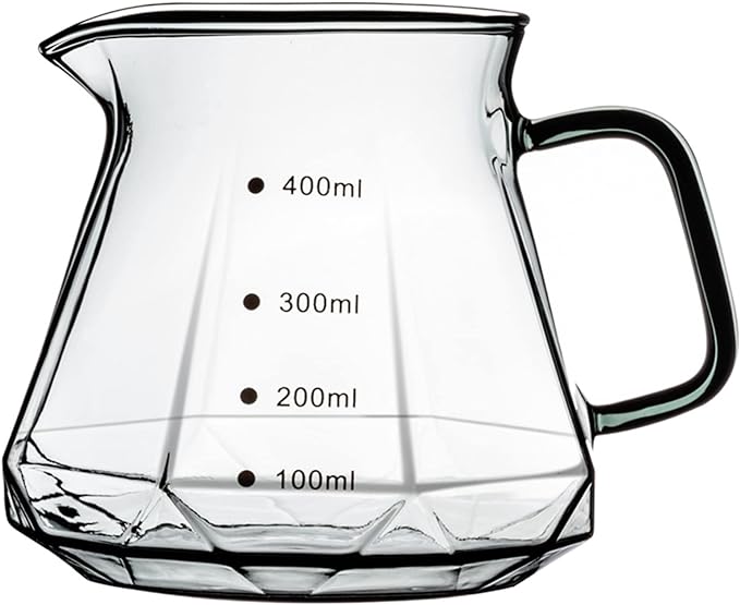 Crop 400ml/ 600ml Coffee Server Transparent White