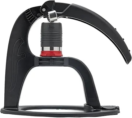 Flair NEO Flex manual espresso maker front view with pressure gauge