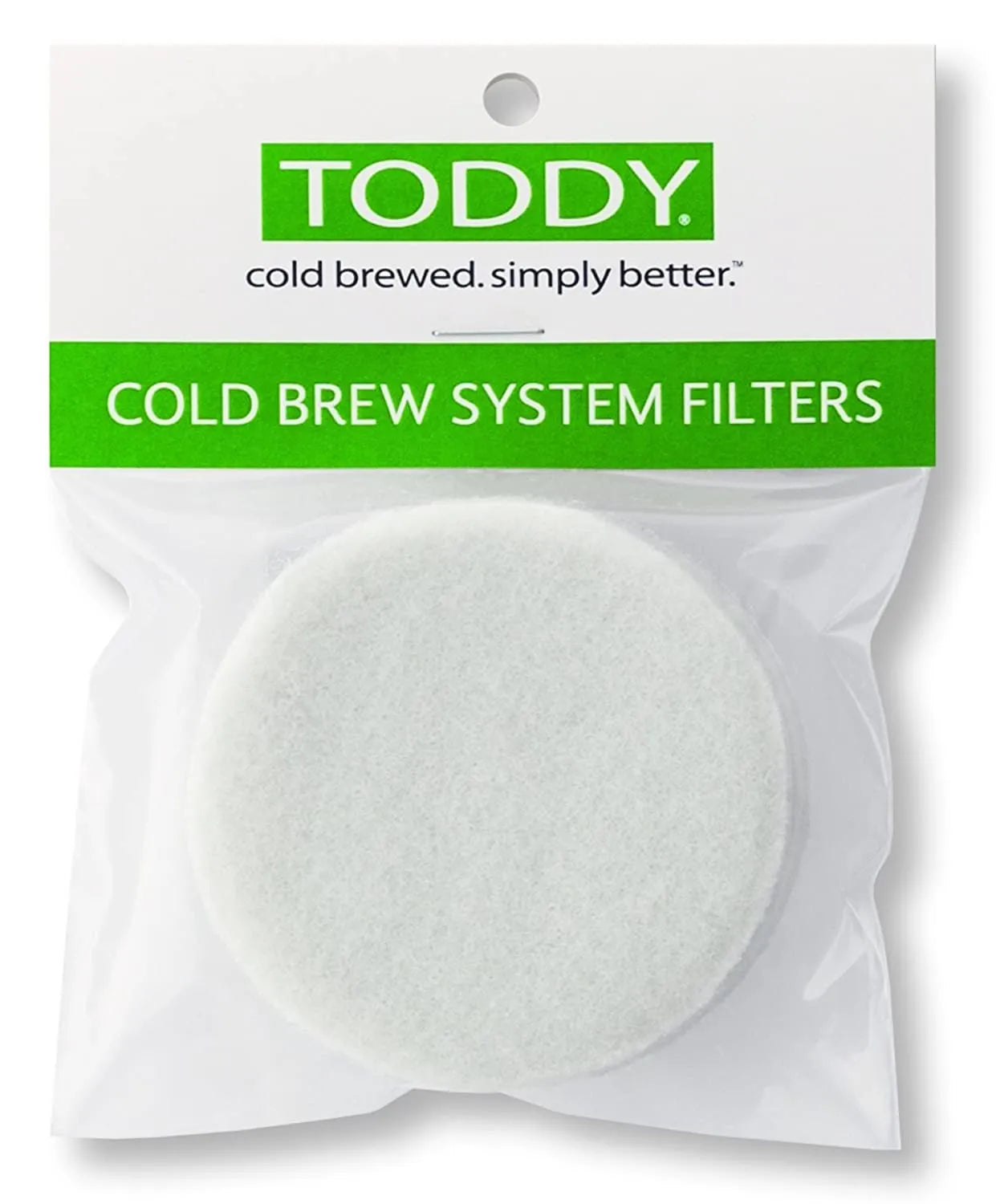 Toddy Cold Brew System Felt Filter Pad white 2 pack reusable 10 - 12 uses cold brew home model