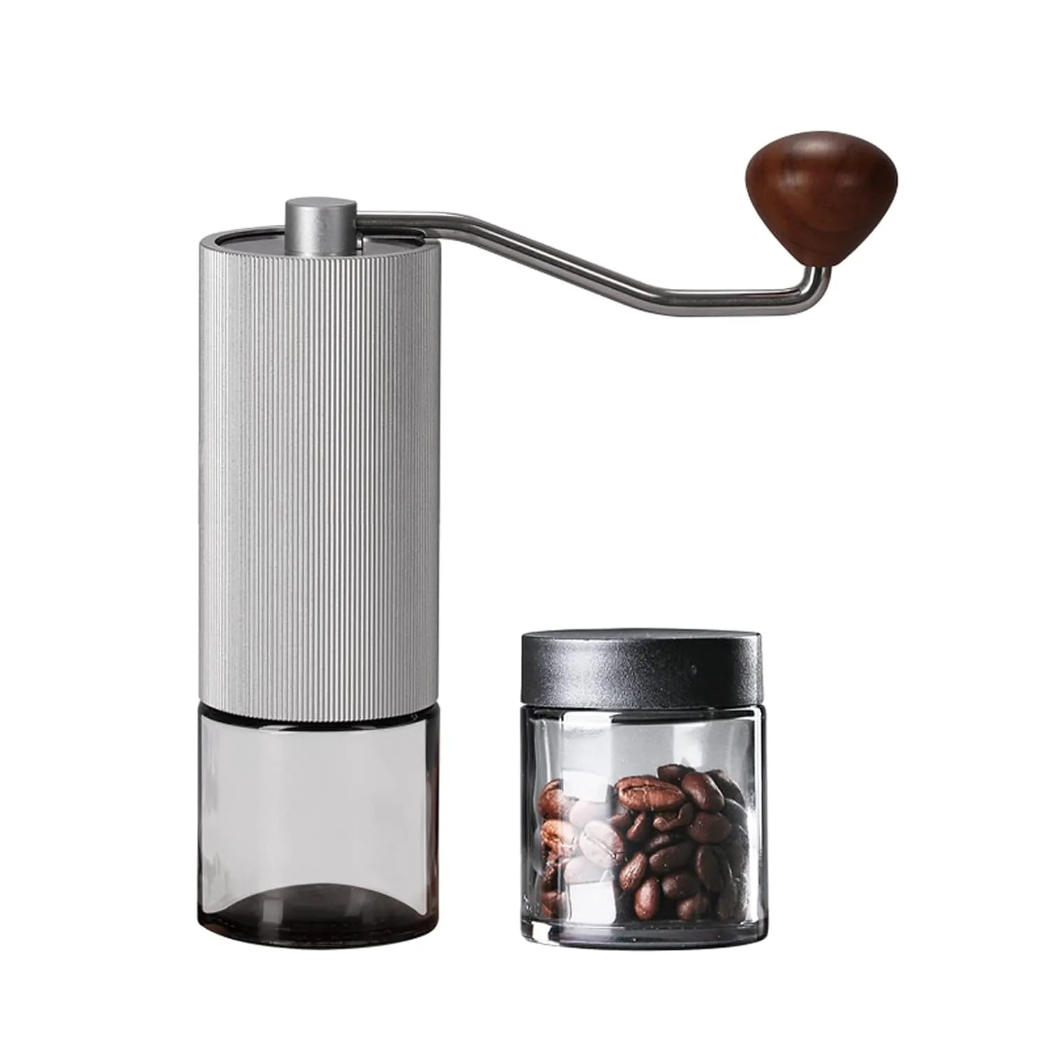 ZeroHero S02 Propeller Hand Grinder Silver 15g aluminum stainless steel portable coffee grinder