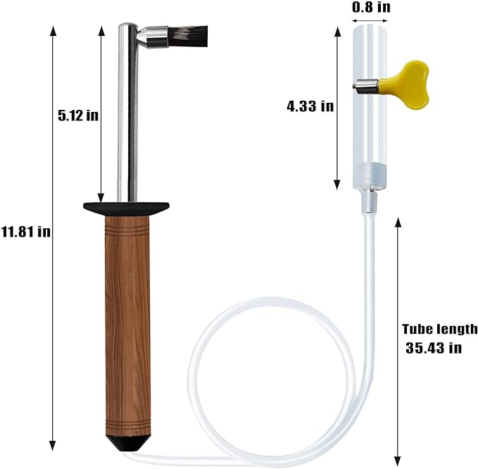 Crop Espresso Machine Cleaning Steam Brush