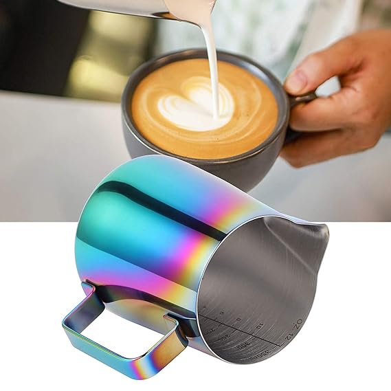 Crop 350/600ml Stainless Steel Coffee Milk Pitcher Multicolor