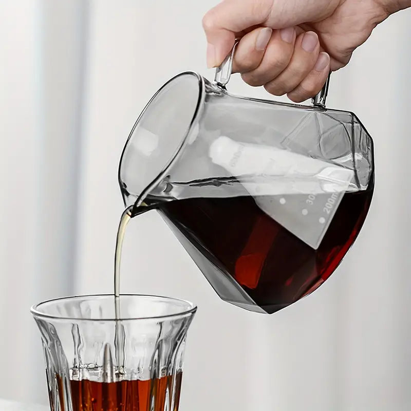 Crop 400ml/ 600ml Coffee Server Transparent Black 400ml/ 600ml