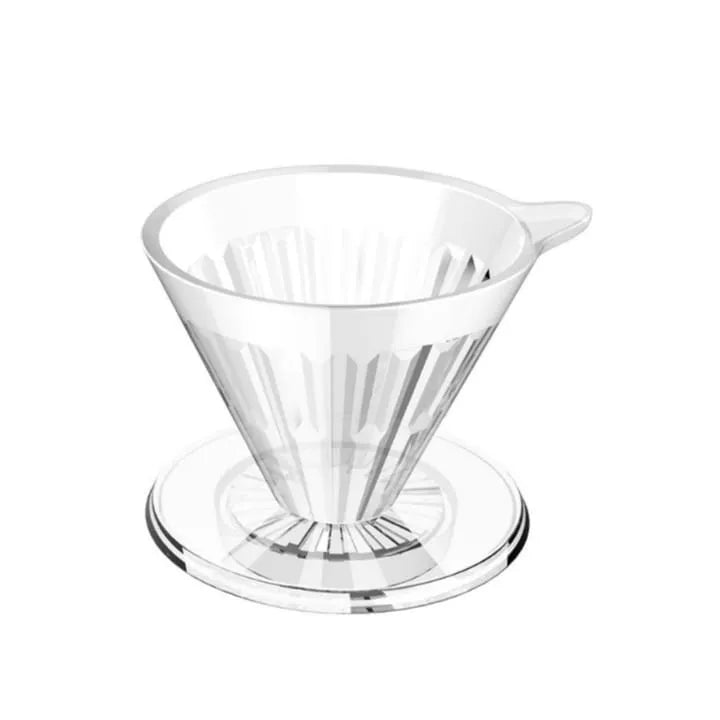 Timemore Crystal Eye 02 Dripper in Transparent White PCTG 3 layer extraction for 2 - 4 cups