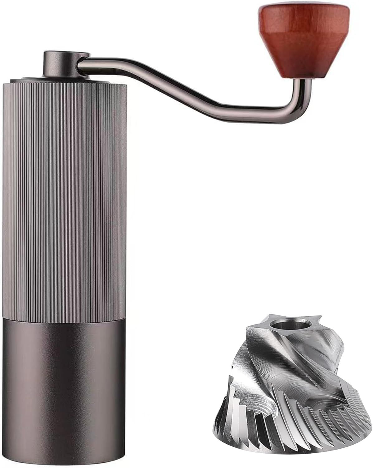 Crop High Quality stainless steel Manual Coffee Grinder (G1) - Gray