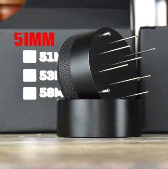 Crop 51mm Coffee Espresso Needle Tamper Tool Black